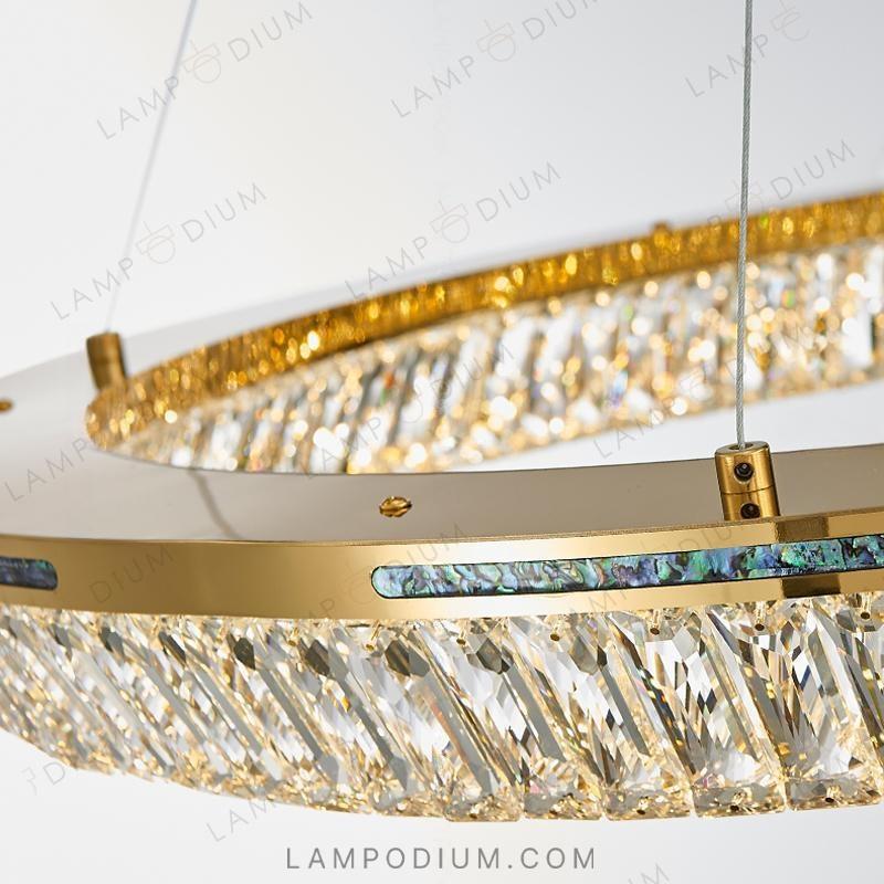 Circular chandeliers and light fixtures GERTRUDA ONE