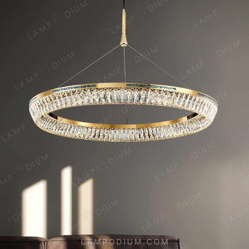 Circular chandeliers and light fixtures GERTRUDA ONE