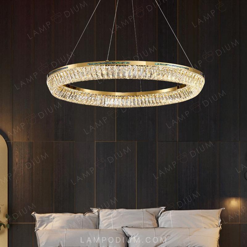 Circular chandeliers and light fixtures GERTRUDA ONE