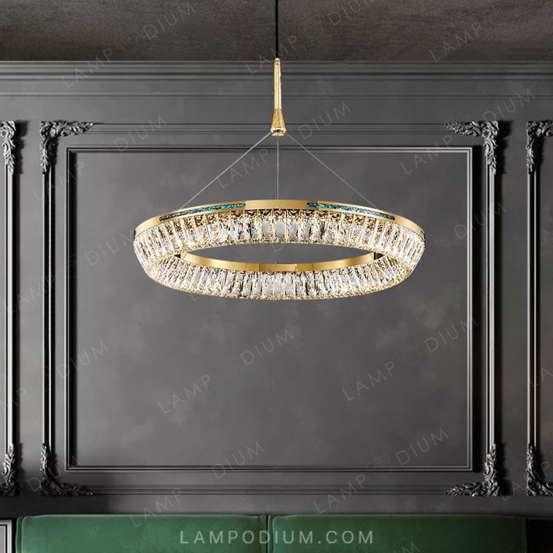 Circular chandeliers and light fixtures GERTRUDA ONE