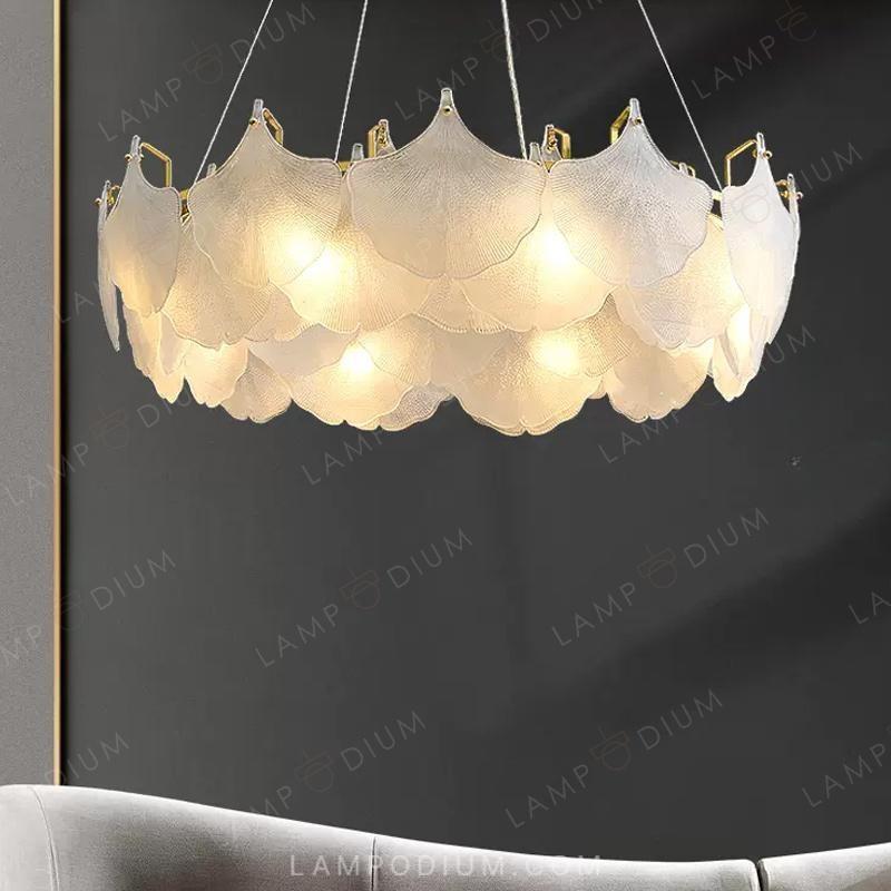 Circular chandeliers and lamps GINKGO