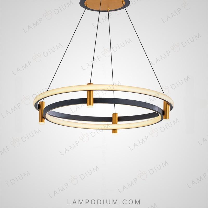 Circular chandeliers and light fixtures GISELLA