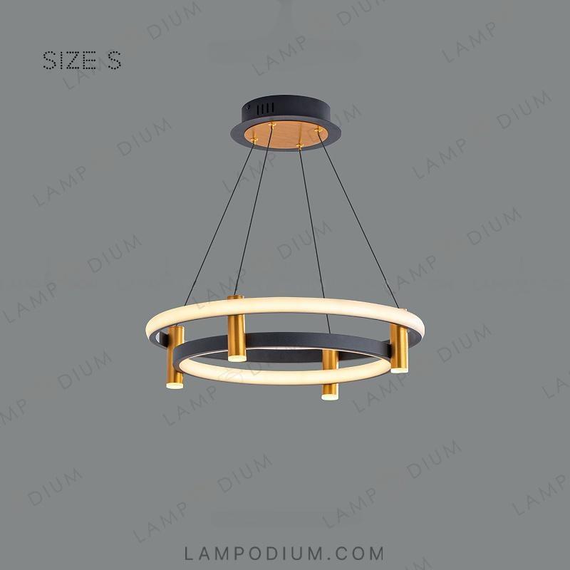 Circular chandeliers and light fixtures GISELLA