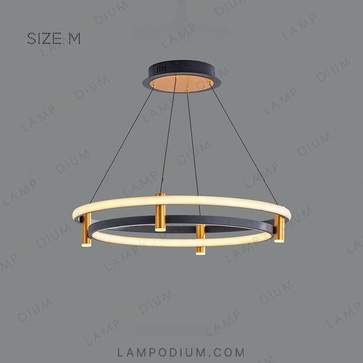 Circular chandeliers and light fixtures GISELLA