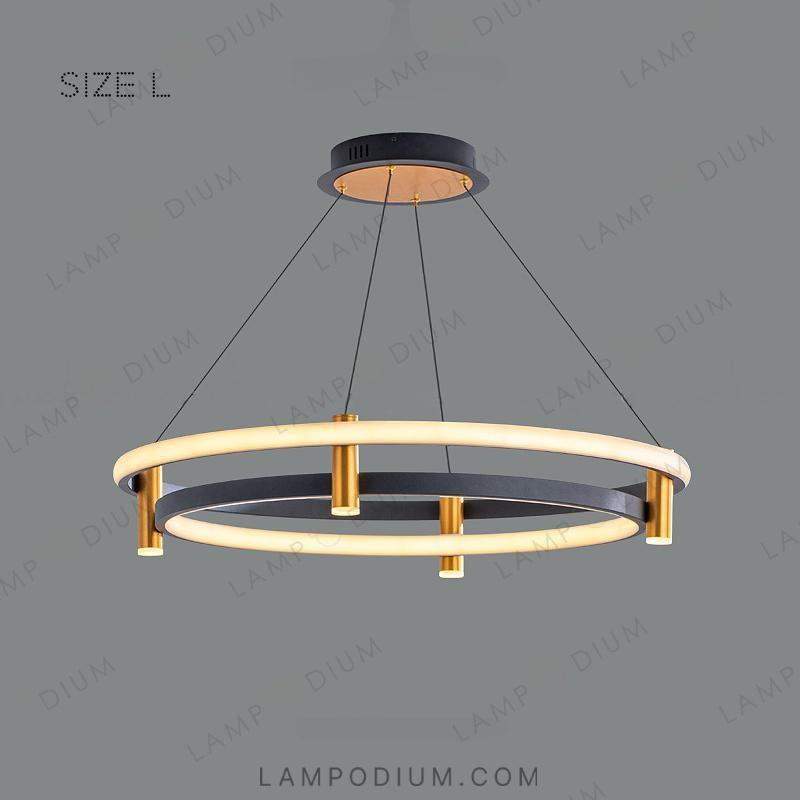 Circular chandeliers and light fixtures GISELLA