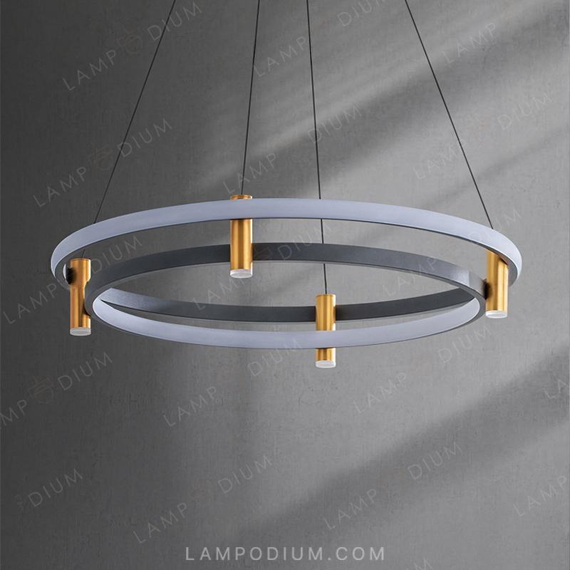 Circular chandeliers and light fixtures GISELLA