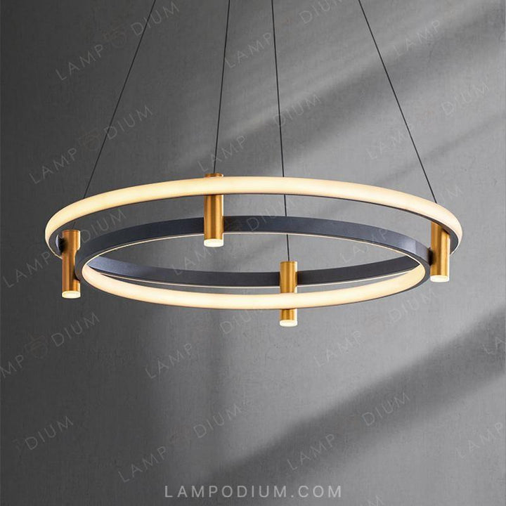 Circular chandeliers and light fixtures GISELLA