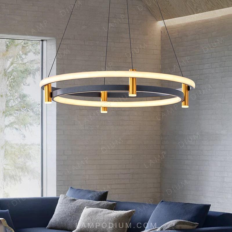 Circular chandeliers and light fixtures GISELLA