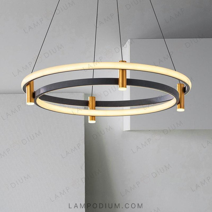 Circular chandeliers and light fixtures GISELLA