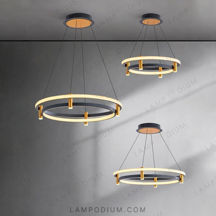 Circular chandeliers and light fixtures GISELLA