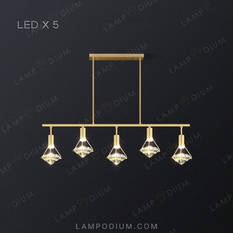 Linear, row luminaire GLASGOW LONG