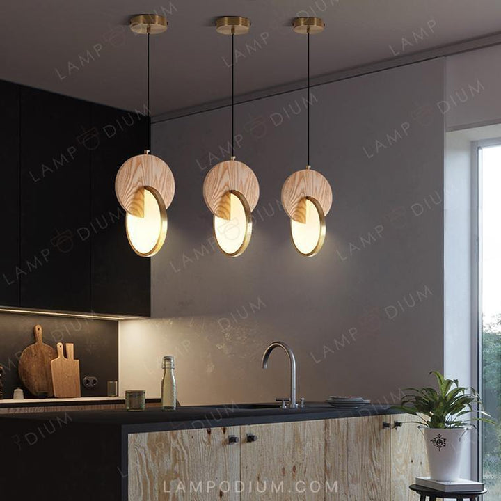 Pendant light GLATT WOOD