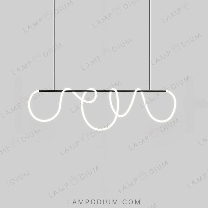 Linear, row luminaire GLORIFY BLACK LONG