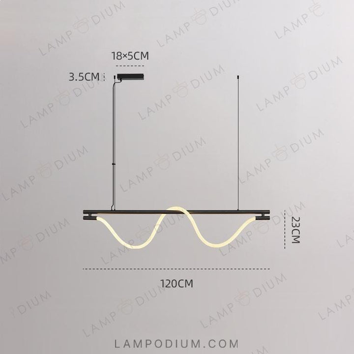 Linear, row luminaire GLORIFY OPTIC LUX LONG