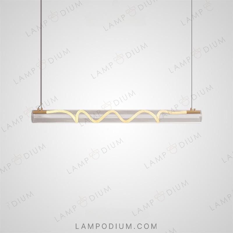 Linear, row luminaire GLORIFY OPTIC SPIRAL