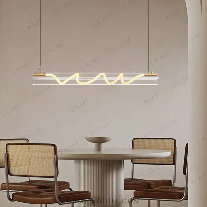 Linear, row luminaire GLORIFY OPTIC SPIRAL