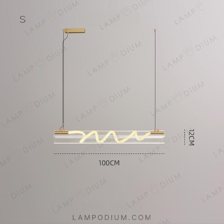 Linear, row luminaire GLORIFY OPTIC SPIRAL