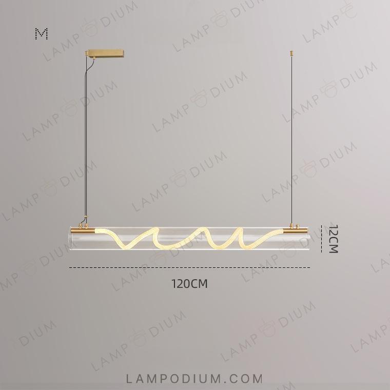 Linear, row luminaire GLORIFY OPTIC SPIRAL