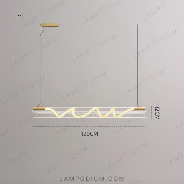 Linear, row luminaire GLORIFY OPTIC SPIRAL