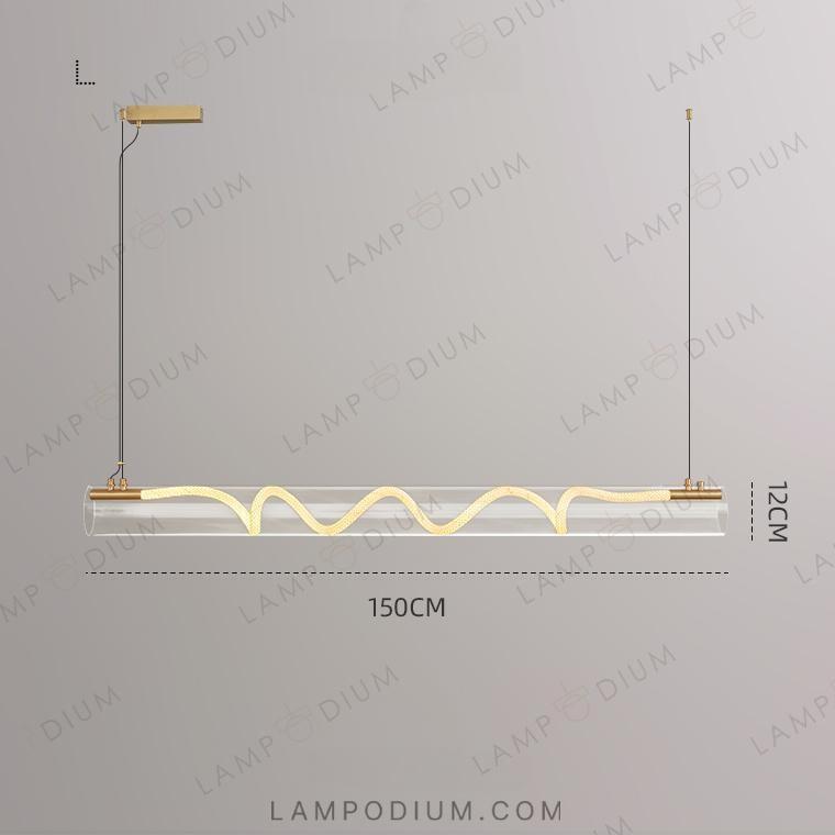 Linear, row luminaire GLORIFY OPTIC SPIRAL