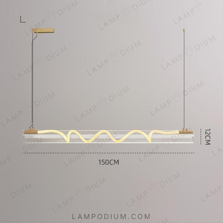 Linear, row luminaire GLORIFY OPTIC SPIRAL