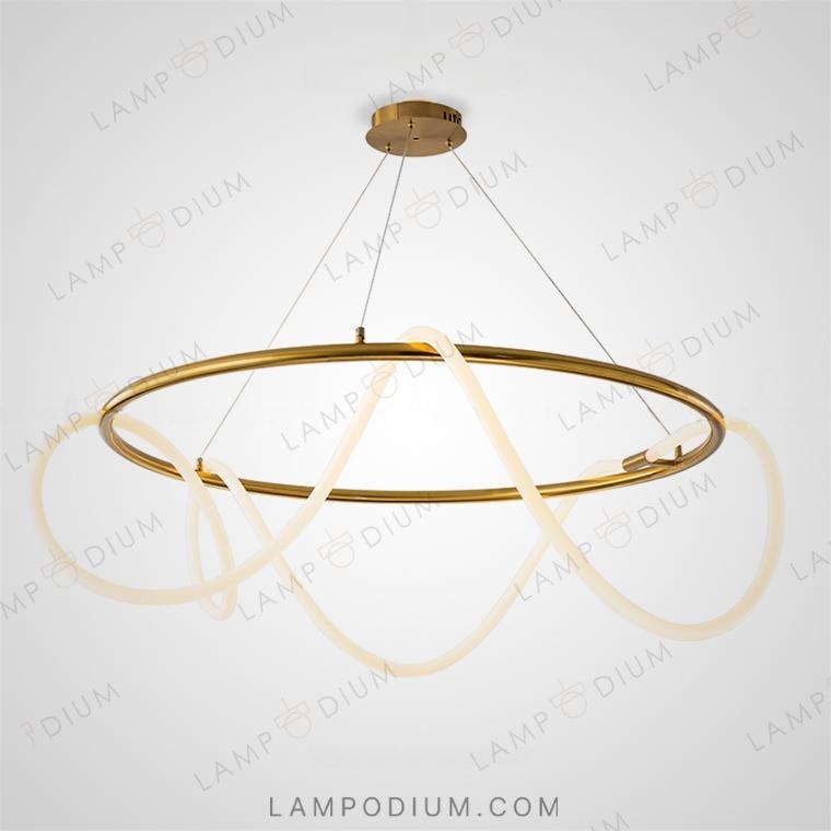 Circular chandeliers and light fixtures GLORIFY R