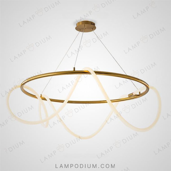 Circular chandeliers and light fixtures GLORIFY R