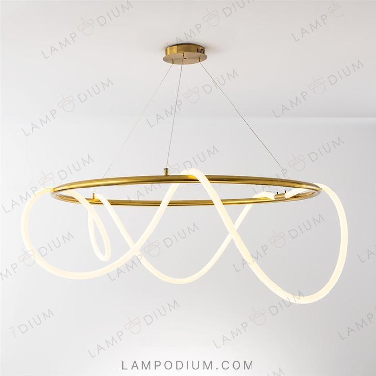 Circular chandeliers and light fixtures GLORIFY R