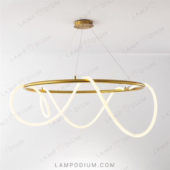 Circular chandeliers and light fixtures GLORIFY R