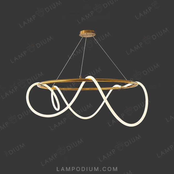 Circular chandeliers and light fixtures GLORIFY R