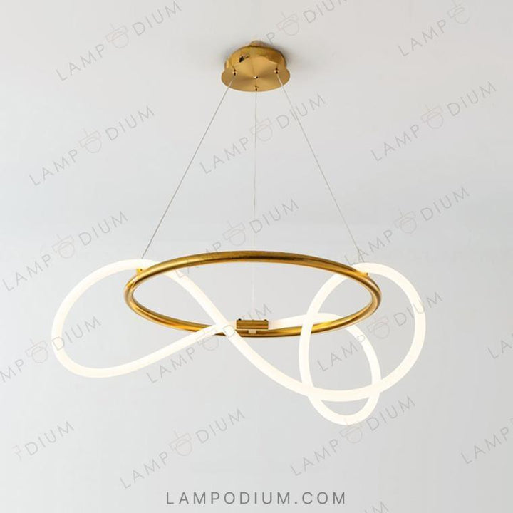 Circular chandeliers and light fixtures GLORIFY R