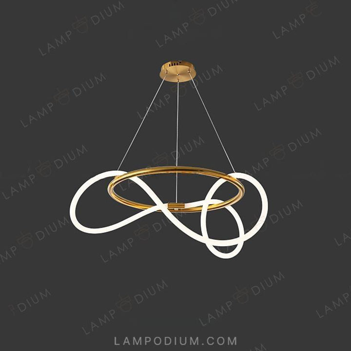 Circular chandeliers and light fixtures GLORIFY R