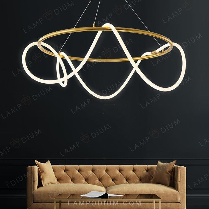 Circular chandeliers and light fixtures GLORIFY R