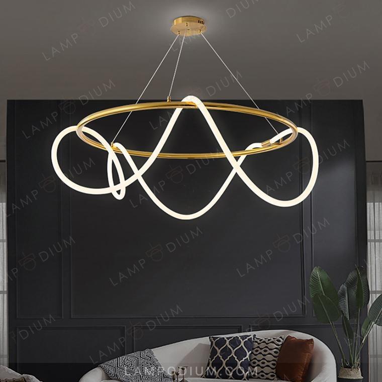 Circular chandeliers and light fixtures GLORIFY R