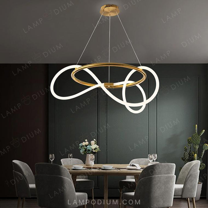 Circular chandeliers and light fixtures GLORIFY R