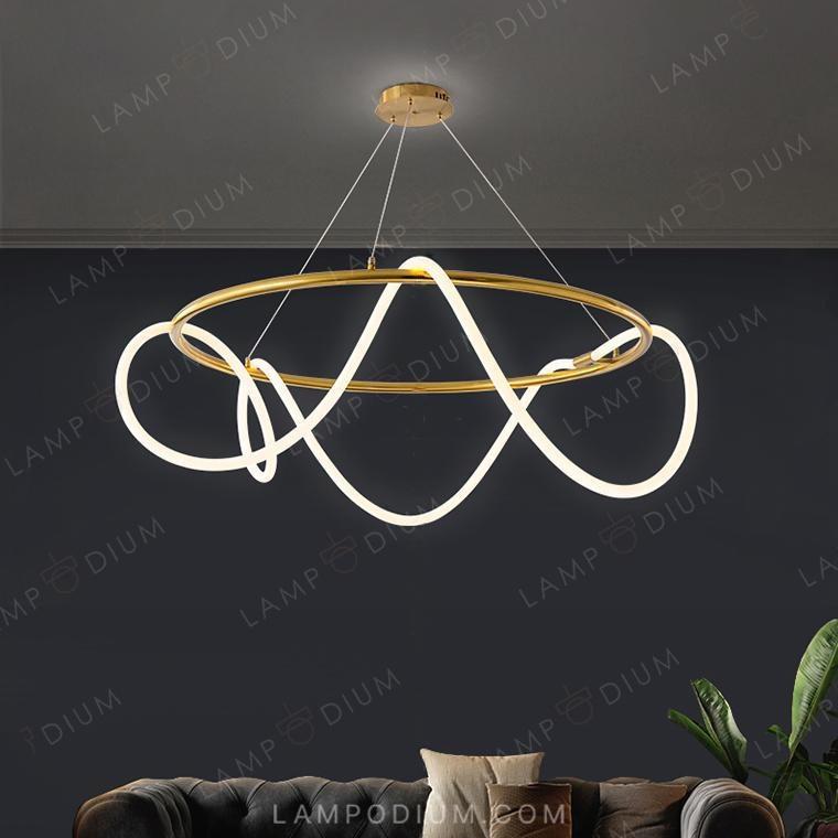 Circular chandeliers and light fixtures GLORIFY R