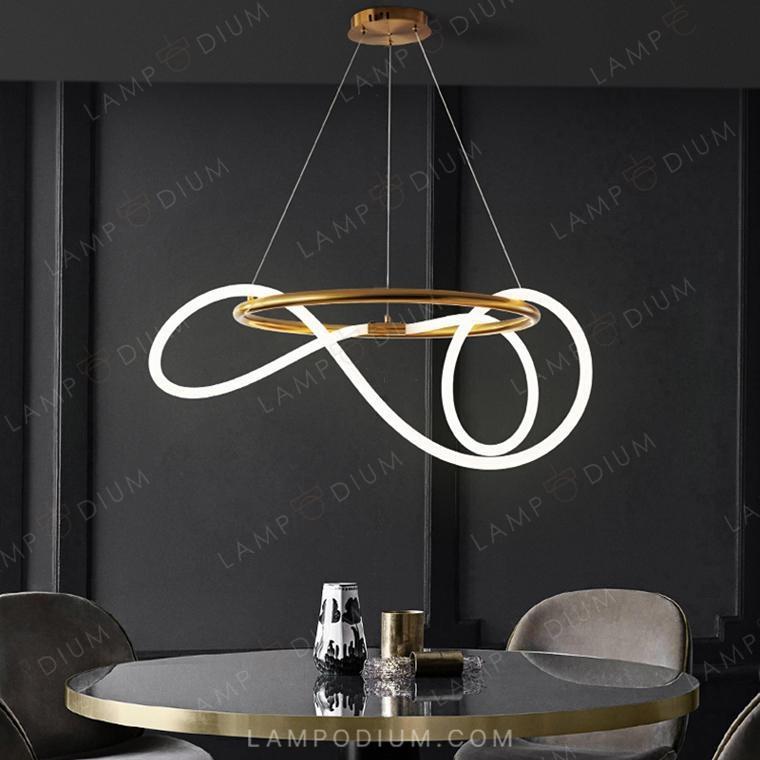 Circular chandeliers and light fixtures GLORIFY R