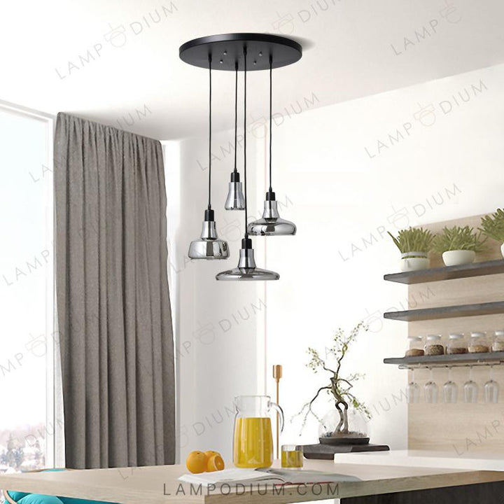 Ready combination of lighting fixtures GLOSS TETRA