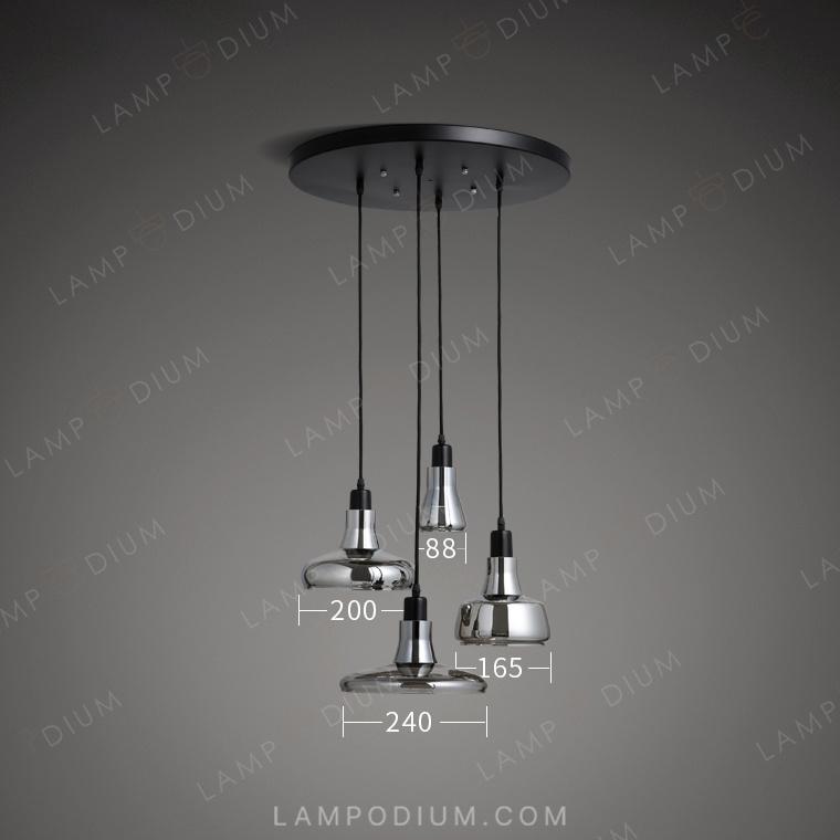 Ready combination of lighting fixtures GLOSS TETRA