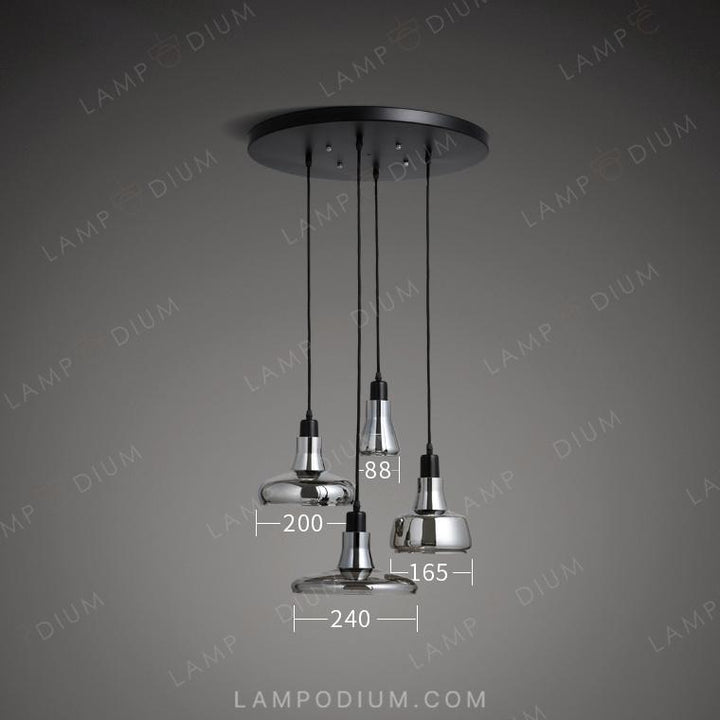 Ready combination of lighting fixtures GLOSS TETRA