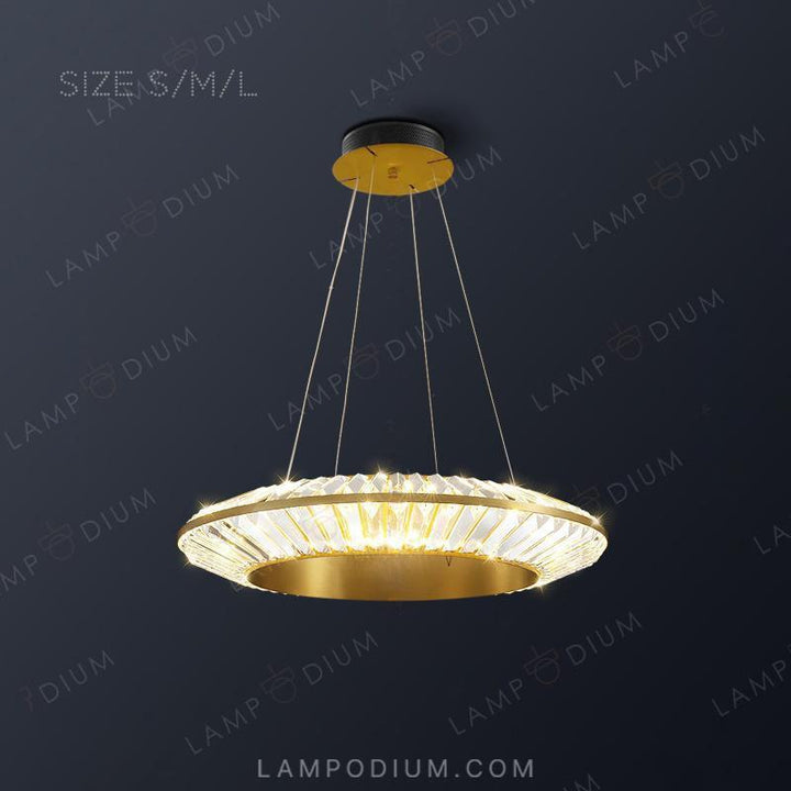 Circular chandeliers and light fixtures GODIVA CH