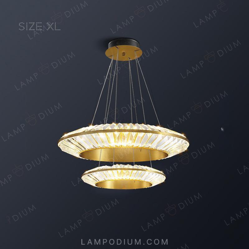 Circular chandeliers and light fixtures GODIVA CH