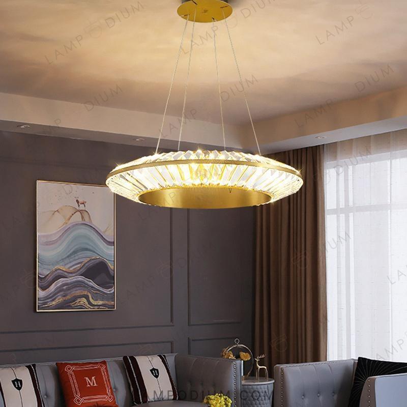 Circular chandeliers and light fixtures GODIVA CH