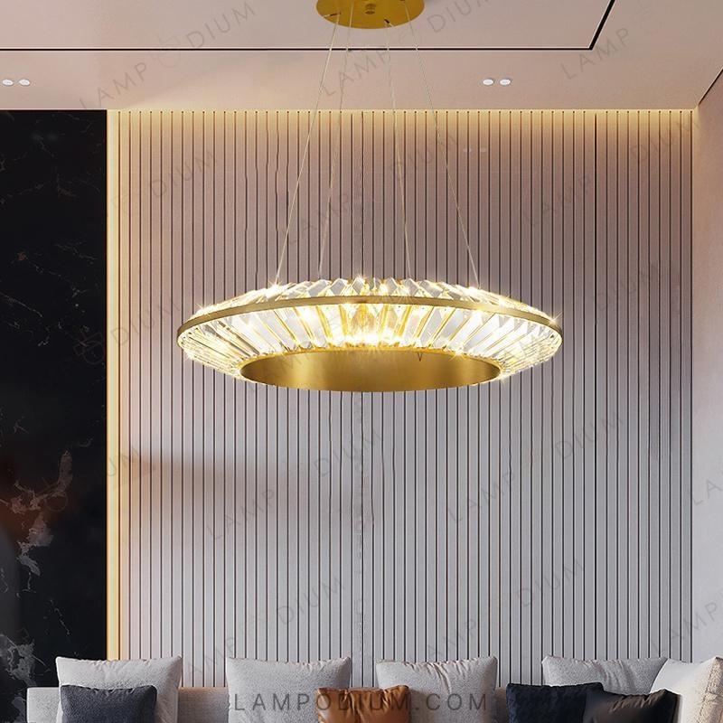 Circular chandeliers and light fixtures GODIVA CH