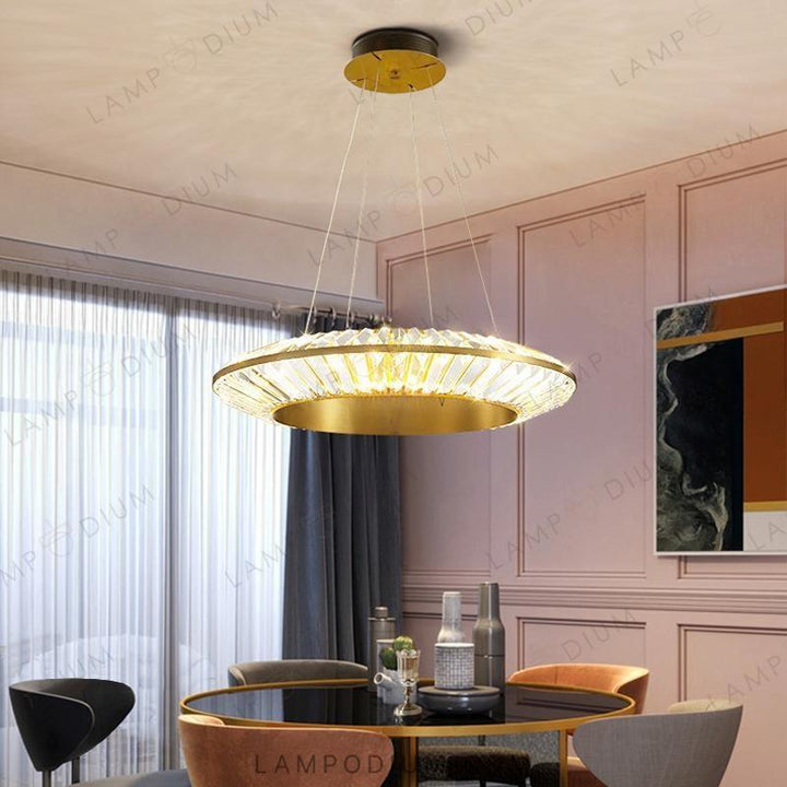 Circular chandeliers and light fixtures GODIVA CH