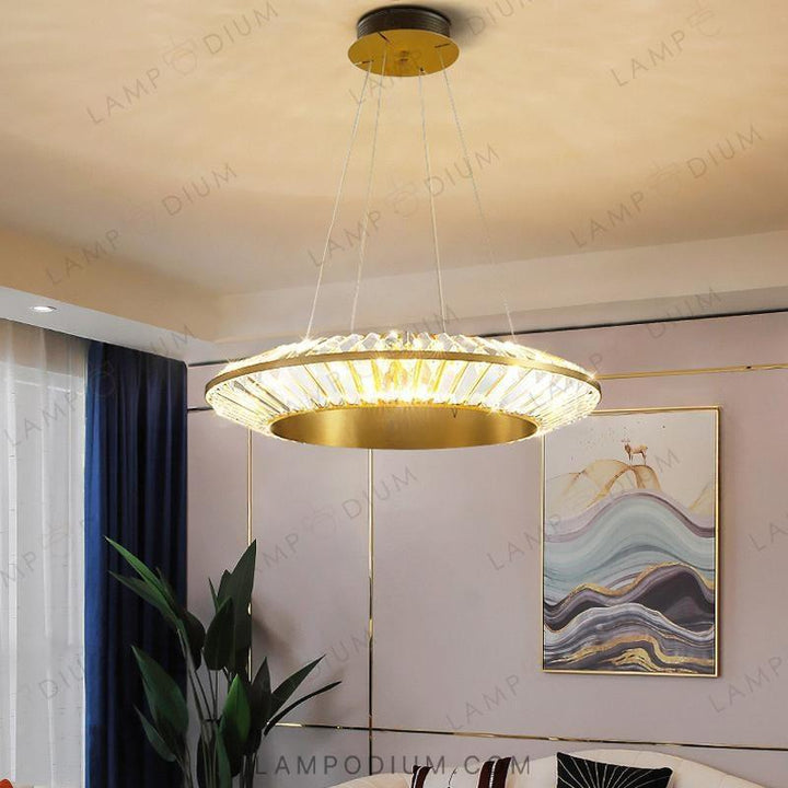 Circular chandeliers and light fixtures GODIVA CH