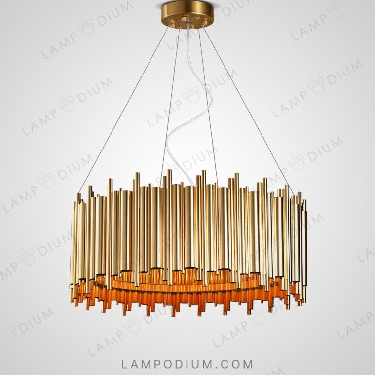 Circular chandeliers and light fixtures GRANDA