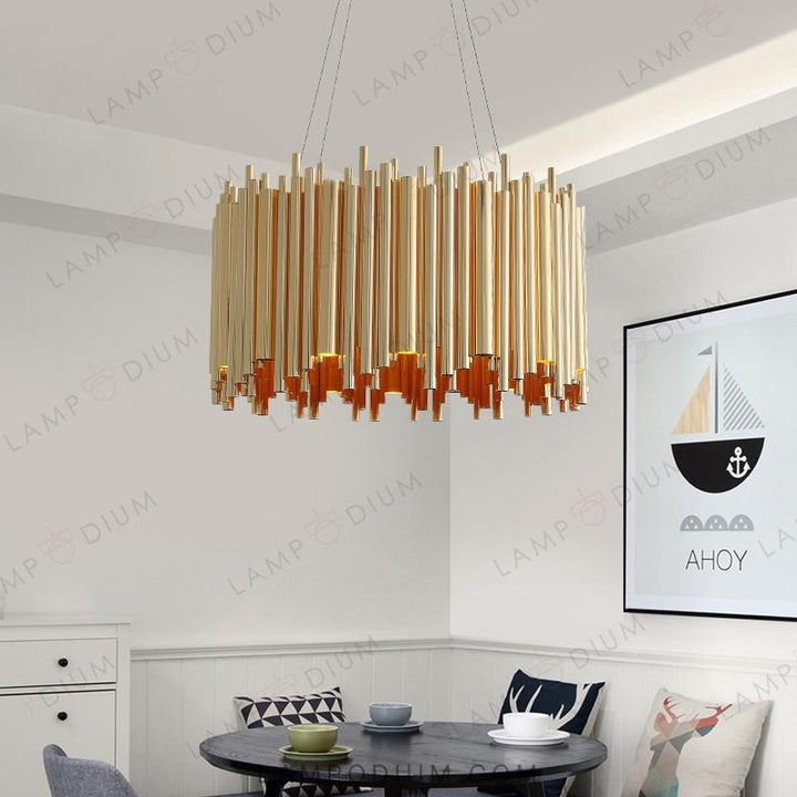 Circular chandeliers and light fixtures GRANDA