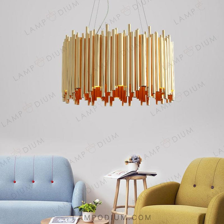 Circular chandeliers and light fixtures GRANDA