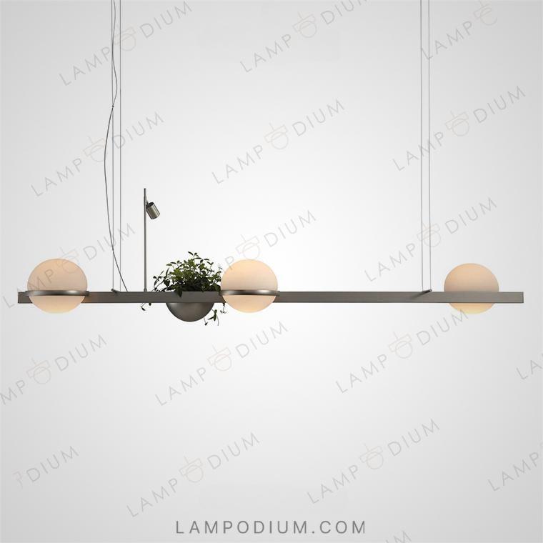 Linear, row lighting fixture GRO LONG